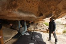 Bouldering in Hueco Tanks on 03/16/2019 with Blue Lizard Climbing and Yoga

Filename: SRM_20190316_1221140.jpg
Aperture: f/7.1
Shutter Speed: 1/160
Body: Canon EOS-1D Mark II
Lens: Canon EF 16-35mm f/2.8 L