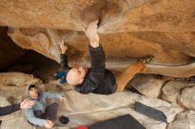 Bouldering in Hueco Tanks on 03/16/2019 with Blue Lizard Climbing and Yoga

Filename: SRM_20190316_1223360.jpg
Aperture: f/5.0
Shutter Speed: 1/160
Body: Canon EOS-1D Mark II
Lens: Canon EF 16-35mm f/2.8 L