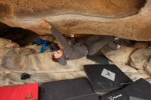 Bouldering in Hueco Tanks on 03/16/2019 with Blue Lizard Climbing and Yoga

Filename: SRM_20190316_1226180.jpg
Aperture: f/5.6
Shutter Speed: 1/160
Body: Canon EOS-1D Mark II
Lens: Canon EF 16-35mm f/2.8 L