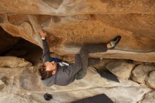 Bouldering in Hueco Tanks on 03/16/2019 with Blue Lizard Climbing and Yoga

Filename: SRM_20190316_1226380.jpg
Aperture: f/5.6
Shutter Speed: 1/160
Body: Canon EOS-1D Mark II
Lens: Canon EF 16-35mm f/2.8 L