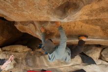 Bouldering in Hueco Tanks on 03/16/2019 with Blue Lizard Climbing and Yoga

Filename: SRM_20190316_1229340.jpg
Aperture: f/5.0
Shutter Speed: 1/250
Body: Canon EOS-1D Mark II
Lens: Canon EF 16-35mm f/2.8 L