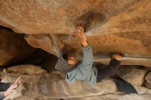 Bouldering in Hueco Tanks on 03/16/2019 with Blue Lizard Climbing and Yoga

Filename: SRM_20190316_1229350.jpg
Aperture: f/5.6
Shutter Speed: 1/250
Body: Canon EOS-1D Mark II
Lens: Canon EF 16-35mm f/2.8 L