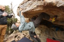 Bouldering in Hueco Tanks on 03/16/2019 with Blue Lizard Climbing and Yoga

Filename: SRM_20190316_1229560.jpg
Aperture: f/9.0
Shutter Speed: 1/250
Body: Canon EOS-1D Mark II
Lens: Canon EF 16-35mm f/2.8 L