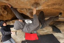 Bouldering in Hueco Tanks on 03/16/2019 with Blue Lizard Climbing and Yoga

Filename: SRM_20190316_1231181.jpg
Aperture: f/4.0
Shutter Speed: 1/500
Body: Canon EOS-1D Mark II
Lens: Canon EF 16-35mm f/2.8 L