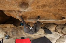 Bouldering in Hueco Tanks on 03/16/2019 with Blue Lizard Climbing and Yoga

Filename: SRM_20190316_1234270.jpg
Aperture: f/5.6
Shutter Speed: 1/250
Body: Canon EOS-1D Mark II
Lens: Canon EF 16-35mm f/2.8 L