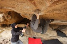 Bouldering in Hueco Tanks on 03/16/2019 with Blue Lizard Climbing and Yoga

Filename: SRM_20190316_1234320.jpg
Aperture: f/5.0
Shutter Speed: 1/250
Body: Canon EOS-1D Mark II
Lens: Canon EF 16-35mm f/2.8 L