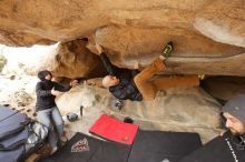 Bouldering in Hueco Tanks on 03/16/2019 with Blue Lizard Climbing and Yoga

Filename: SRM_20190316_1239090.jpg
Aperture: f/5.0
Shutter Speed: 1/250
Body: Canon EOS-1D Mark II
Lens: Canon EF 16-35mm f/2.8 L
