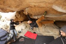 Bouldering in Hueco Tanks on 03/16/2019 with Blue Lizard Climbing and Yoga

Filename: SRM_20190316_1239090.jpg
Aperture: f/5.0
Shutter Speed: 1/250
Body: Canon EOS-1D Mark II
Lens: Canon EF 16-35mm f/2.8 L