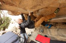 Bouldering in Hueco Tanks on 03/16/2019 with Blue Lizard Climbing and Yoga

Filename: SRM_20190316_1239180.jpg
Aperture: f/5.6
Shutter Speed: 1/250
Body: Canon EOS-1D Mark II
Lens: Canon EF 16-35mm f/2.8 L