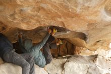 Bouldering in Hueco Tanks on 03/16/2019 with Blue Lizard Climbing and Yoga

Filename: SRM_20190316_1242030.jpg
Aperture: f/2.8
Shutter Speed: 1/125
Body: Canon EOS-1D Mark II
Lens: Canon EF 50mm f/1.8 II