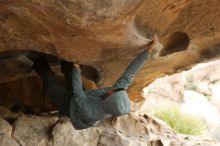 Bouldering in Hueco Tanks on 03/16/2019 with Blue Lizard Climbing and Yoga

Filename: SRM_20190316_1242190.jpg
Aperture: f/2.8
Shutter Speed: 1/320
Body: Canon EOS-1D Mark II
Lens: Canon EF 50mm f/1.8 II