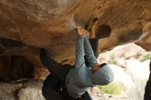 Bouldering in Hueco Tanks on 03/16/2019 with Blue Lizard Climbing and Yoga

Filename: SRM_20190316_1242260.jpg
Aperture: f/2.8
Shutter Speed: 1/400
Body: Canon EOS-1D Mark II
Lens: Canon EF 50mm f/1.8 II