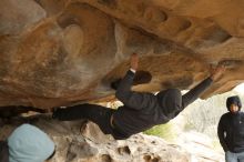 Bouldering in Hueco Tanks on 03/16/2019 with Blue Lizard Climbing and Yoga

Filename: SRM_20190316_1248060.jpg
Aperture: f/3.5
Shutter Speed: 1/320
Body: Canon EOS-1D Mark II
Lens: Canon EF 50mm f/1.8 II