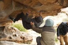 Bouldering in Hueco Tanks on 03/16/2019 with Blue Lizard Climbing and Yoga

Filename: SRM_20190316_1248100.jpg
Aperture: f/3.5
Shutter Speed: 1/320
Body: Canon EOS-1D Mark II
Lens: Canon EF 50mm f/1.8 II