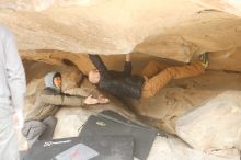 Bouldering in Hueco Tanks on 03/16/2019 with Blue Lizard Climbing and Yoga

Filename: SRM_20190316_1250050.jpg
Aperture: f/2.8
Shutter Speed: 1/125
Body: Canon EOS-1D Mark II
Lens: Canon EF 50mm f/1.8 II