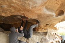 Bouldering in Hueco Tanks on 03/16/2019 with Blue Lizard Climbing and Yoga

Filename: SRM_20190316_1259380.jpg
Aperture: f/2.8
Shutter Speed: 1/320
Body: Canon EOS-1D Mark II
Lens: Canon EF 50mm f/1.8 II