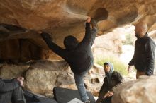 Bouldering in Hueco Tanks on 03/16/2019 with Blue Lizard Climbing and Yoga

Filename: SRM_20190316_1300150.jpg
Aperture: f/2.8
Shutter Speed: 1/640
Body: Canon EOS-1D Mark II
Lens: Canon EF 50mm f/1.8 II
