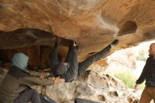 Bouldering in Hueco Tanks on 03/16/2019 with Blue Lizard Climbing and Yoga

Filename: SRM_20190316_1301280.jpg
Aperture: f/2.8
Shutter Speed: 1/400
Body: Canon EOS-1D Mark II
Lens: Canon EF 50mm f/1.8 II