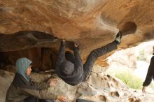 Bouldering in Hueco Tanks on 03/16/2019 with Blue Lizard Climbing and Yoga

Filename: SRM_20190316_1301310.jpg
Aperture: f/3.5
Shutter Speed: 1/250
Body: Canon EOS-1D Mark II
Lens: Canon EF 50mm f/1.8 II