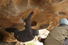 Bouldering in Hueco Tanks on 03/16/2019 with Blue Lizard Climbing and Yoga

Filename: SRM_20190316_1301400.jpg
Aperture: f/3.5
Shutter Speed: 1/320
Body: Canon EOS-1D Mark II
Lens: Canon EF 50mm f/1.8 II