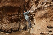 Bouldering in Hueco Tanks on 03/16/2019 with Blue Lizard Climbing and Yoga

Filename: SRM_20190316_1401550.jpg
Aperture: f/4.0
Shutter Speed: 1/60
Body: Canon EOS-1D Mark II
Lens: Canon EF 16-35mm f/2.8 L