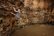 Bouldering in Hueco Tanks on 03/16/2019 with Blue Lizard Climbing and Yoga

Filename: SRM_20190316_1403290.jpg
Aperture: f/7.1
Shutter Speed: 1/60
Body: Canon EOS-1D Mark II
Lens: Canon EF 16-35mm f/2.8 L