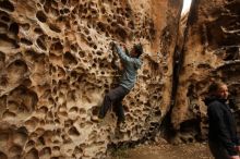 Bouldering in Hueco Tanks on 03/16/2019 with Blue Lizard Climbing and Yoga

Filename: SRM_20190316_1406120.jpg
Aperture: f/6.3
Shutter Speed: 1/60
Body: Canon EOS-1D Mark II
Lens: Canon EF 16-35mm f/2.8 L