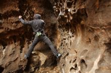 Bouldering in Hueco Tanks on 03/16/2019 with Blue Lizard Climbing and Yoga

Filename: SRM_20190316_1408170.jpg
Aperture: f/2.8
Shutter Speed: 1/80
Body: Canon EOS-1D Mark II
Lens: Canon EF 16-35mm f/2.8 L