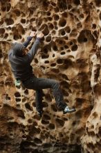 Bouldering in Hueco Tanks on 03/16/2019 with Blue Lizard Climbing and Yoga

Filename: SRM_20190316_1409340.jpg
Aperture: f/2.8
Shutter Speed: 1/160
Body: Canon EOS-1D Mark II
Lens: Canon EF 50mm f/1.8 II