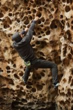 Bouldering in Hueco Tanks on 03/16/2019 with Blue Lizard Climbing and Yoga

Filename: SRM_20190316_1409400.jpg
Aperture: f/2.8
Shutter Speed: 1/160
Body: Canon EOS-1D Mark II
Lens: Canon EF 50mm f/1.8 II