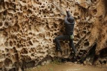 Bouldering in Hueco Tanks on 03/16/2019 with Blue Lizard Climbing and Yoga

Filename: SRM_20190316_1414130.jpg
Aperture: f/2.8
Shutter Speed: 1/200
Body: Canon EOS-1D Mark II
Lens: Canon EF 50mm f/1.8 II