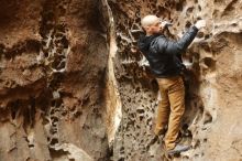 Bouldering in Hueco Tanks on 03/16/2019 with Blue Lizard Climbing and Yoga

Filename: SRM_20190316_1414380.jpg
Aperture: f/2.8
Shutter Speed: 1/100
Body: Canon EOS-1D Mark II
Lens: Canon EF 50mm f/1.8 II