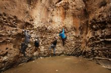 Bouldering in Hueco Tanks on 03/16/2019 with Blue Lizard Climbing and Yoga

Filename: SRM_20190316_1415360.jpg
Aperture: f/5.6
Shutter Speed: 1/50
Body: Canon EOS-1D Mark II
Lens: Canon EF 16-35mm f/2.8 L