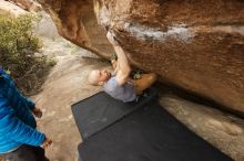 Bouldering in Hueco Tanks on 03/16/2019 with Blue Lizard Climbing and Yoga

Filename: SRM_20190316_1457090.jpg
Aperture: f/5.6
Shutter Speed: 1/250
Body: Canon EOS-1D Mark II
Lens: Canon EF 16-35mm f/2.8 L