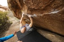Bouldering in Hueco Tanks on 03/16/2019 with Blue Lizard Climbing and Yoga

Filename: SRM_20190316_1457130.jpg
Aperture: f/5.6
Shutter Speed: 1/320
Body: Canon EOS-1D Mark II
Lens: Canon EF 16-35mm f/2.8 L