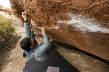 Bouldering in Hueco Tanks on 03/16/2019 with Blue Lizard Climbing and Yoga

Filename: SRM_20190316_1500260.jpg
Aperture: f/5.6
Shutter Speed: 1/320
Body: Canon EOS-1D Mark II
Lens: Canon EF 16-35mm f/2.8 L