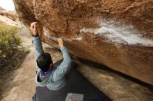 Bouldering in Hueco Tanks on 03/16/2019 with Blue Lizard Climbing and Yoga

Filename: SRM_20190316_1500261.jpg
Aperture: f/5.6
Shutter Speed: 1/320
Body: Canon EOS-1D Mark II
Lens: Canon EF 16-35mm f/2.8 L