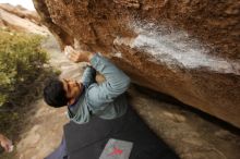 Bouldering in Hueco Tanks on 03/16/2019 with Blue Lizard Climbing and Yoga

Filename: SRM_20190316_1502090.jpg
Aperture: f/5.6
Shutter Speed: 1/400
Body: Canon EOS-1D Mark II
Lens: Canon EF 16-35mm f/2.8 L