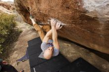 Bouldering in Hueco Tanks on 03/16/2019 with Blue Lizard Climbing and Yoga

Filename: SRM_20190316_1514080.jpg
Aperture: f/5.6
Shutter Speed: 1/400
Body: Canon EOS-1D Mark II
Lens: Canon EF 16-35mm f/2.8 L