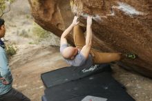 Bouldering in Hueco Tanks on 03/16/2019 with Blue Lizard Climbing and Yoga

Filename: SRM_20190316_1518450.jpg
Aperture: f/2.8
Shutter Speed: 1/320
Body: Canon EOS-1D Mark II
Lens: Canon EF 50mm f/1.8 II