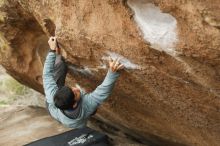 Bouldering in Hueco Tanks on 03/16/2019 with Blue Lizard Climbing and Yoga

Filename: SRM_20190316_1520320.jpg
Aperture: f/2.8
Shutter Speed: 1/250
Body: Canon EOS-1D Mark II
Lens: Canon EF 50mm f/1.8 II