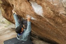 Bouldering in Hueco Tanks on 03/16/2019 with Blue Lizard Climbing and Yoga

Filename: SRM_20190316_1520400.jpg
Aperture: f/2.8
Shutter Speed: 1/250
Body: Canon EOS-1D Mark II
Lens: Canon EF 50mm f/1.8 II