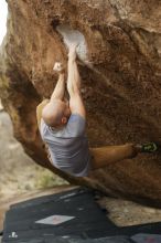 Bouldering in Hueco Tanks on 03/16/2019 with Blue Lizard Climbing and Yoga

Filename: SRM_20190316_1521230.jpg
Aperture: f/2.8
Shutter Speed: 1/400
Body: Canon EOS-1D Mark II
Lens: Canon EF 50mm f/1.8 II