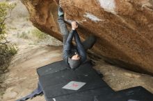 Bouldering in Hueco Tanks on 03/16/2019 with Blue Lizard Climbing and Yoga

Filename: SRM_20190316_1522460.jpg
Aperture: f/2.8
Shutter Speed: 1/320
Body: Canon EOS-1D Mark II
Lens: Canon EF 50mm f/1.8 II