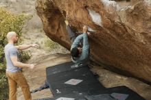 Bouldering in Hueco Tanks on 03/16/2019 with Blue Lizard Climbing and Yoga

Filename: SRM_20190316_1526120.jpg
Aperture: f/2.8
Shutter Speed: 1/400
Body: Canon EOS-1D Mark II
Lens: Canon EF 50mm f/1.8 II