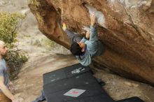 Bouldering in Hueco Tanks on 03/16/2019 with Blue Lizard Climbing and Yoga

Filename: SRM_20190316_1526150.jpg
Aperture: f/2.8
Shutter Speed: 1/400
Body: Canon EOS-1D Mark II
Lens: Canon EF 50mm f/1.8 II