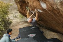 Bouldering in Hueco Tanks on 03/16/2019 with Blue Lizard Climbing and Yoga

Filename: SRM_20190316_1528020.jpg
Aperture: f/2.8
Shutter Speed: 1/500
Body: Canon EOS-1D Mark II
Lens: Canon EF 50mm f/1.8 II
