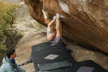 Bouldering in Hueco Tanks on 03/16/2019 with Blue Lizard Climbing and Yoga

Filename: SRM_20190316_1528080.jpg
Aperture: f/2.8
Shutter Speed: 1/500
Body: Canon EOS-1D Mark II
Lens: Canon EF 50mm f/1.8 II
