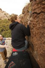 Bouldering in Hueco Tanks on 03/16/2019 with Blue Lizard Climbing and Yoga

Filename: SRM_20190316_1547121.jpg
Aperture: f/5.6
Shutter Speed: 1/640
Body: Canon EOS-1D Mark II
Lens: Canon EF 16-35mm f/2.8 L