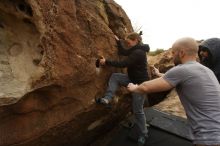 Bouldering in Hueco Tanks on 03/16/2019 with Blue Lizard Climbing and Yoga

Filename: SRM_20190316_1547500.jpg
Aperture: f/5.6
Shutter Speed: 1/1000
Body: Canon EOS-1D Mark II
Lens: Canon EF 16-35mm f/2.8 L